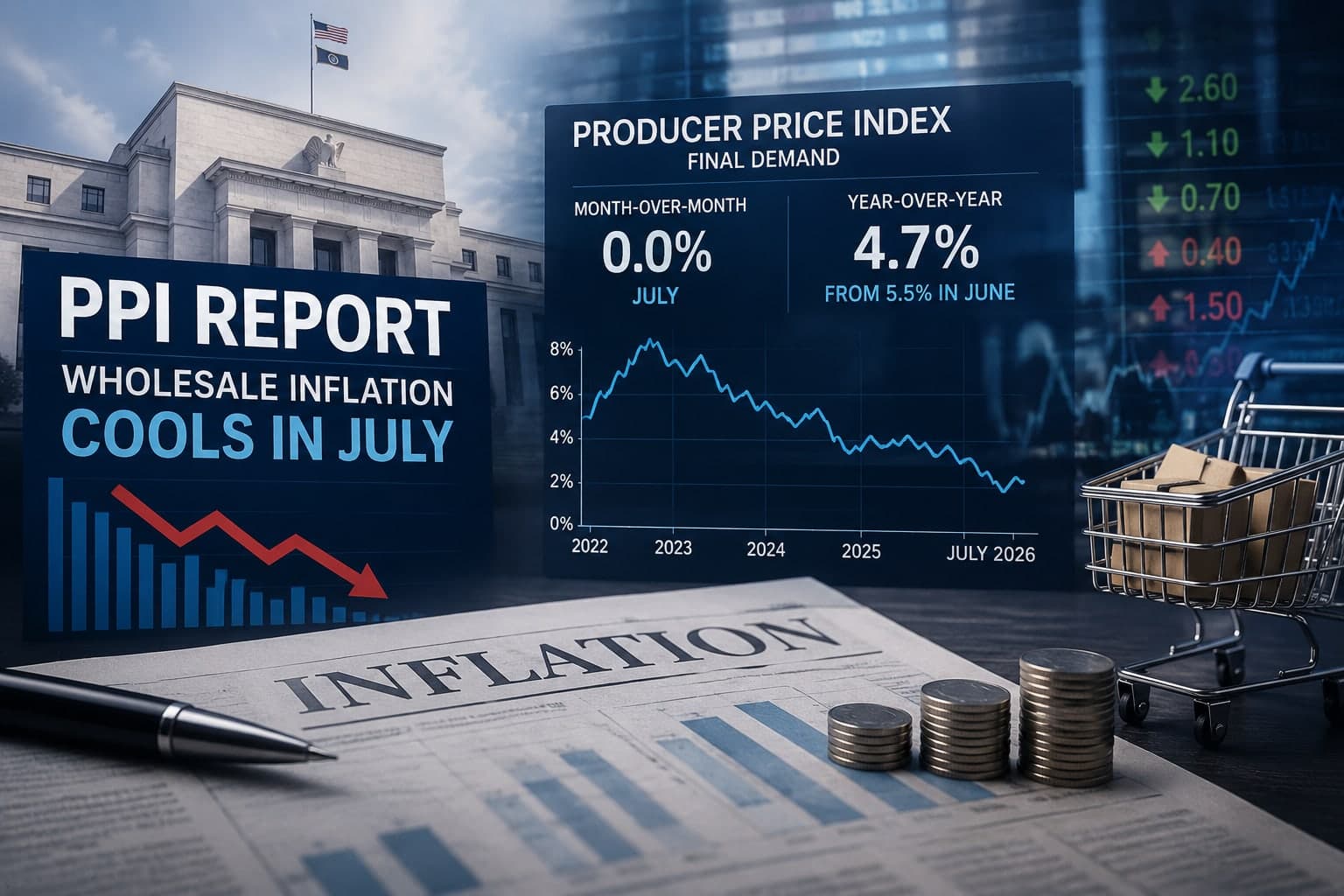 PPI Report Shows U.S. Wholesale Inflation Is Cooling