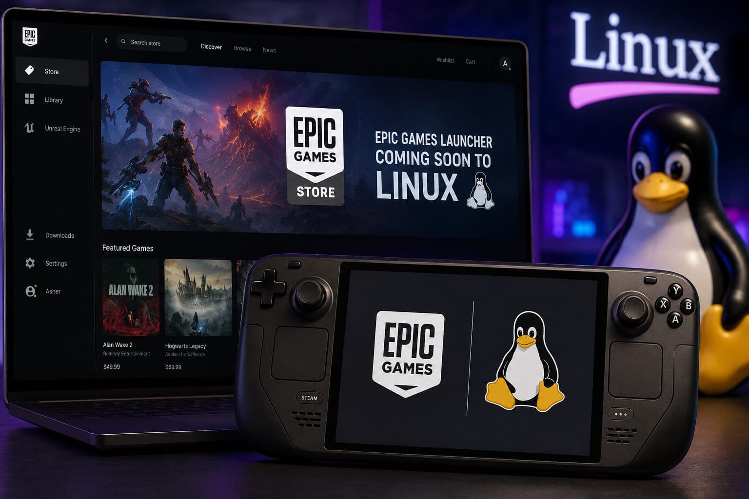Epic Games Launcher Linux Support Is Coming Soon